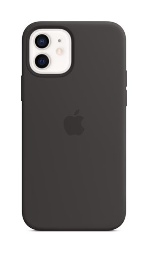 image1_Coque en silicone avec MagSafe pour iPhone 12 et 12 Pro - Noir