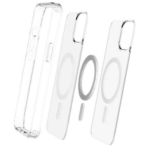 Coque made in France Hybrid GRS QDOS compatible MagSafe pour iPhone 13, 14 et 16e cristal
