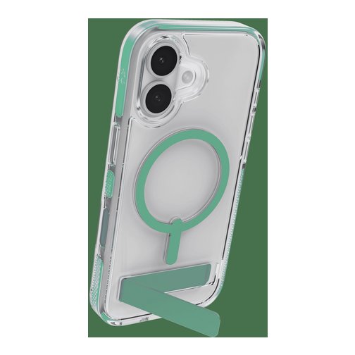 Coque ZAGG Santa Cruz avec support compatible MagSafe pour iPhone 17 verte