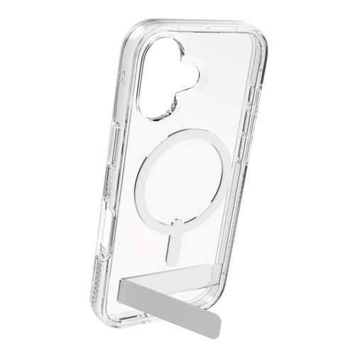 Coque renforcée ZAGG Palace avec support compatible MagSafe pour iPhone 17 cristal