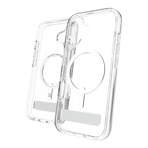 Coque renforcée ZAGG Palace avec support compatible MagSafe pour iPhone 17 Pro cristal