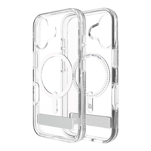 Coque renforcée ZAGG Palace avec support compatible MagSafe pour iPhone 17 Pro cristal