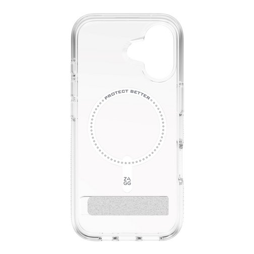 Coque renforcée ZAGG Palace avec support compatible MagSafe pour iPhone 17 cristal