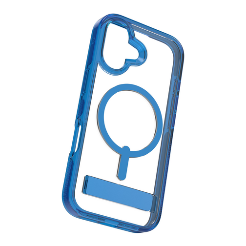 Coque ZAGG Santa Cruz avec support compatible MagSafe pour iPhone 17 bleue