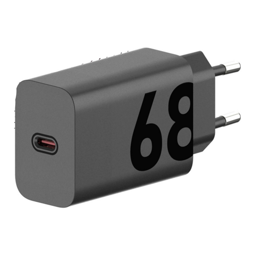 Chargeur secteur Motorola USB-C 68W et câble USB-C noir
