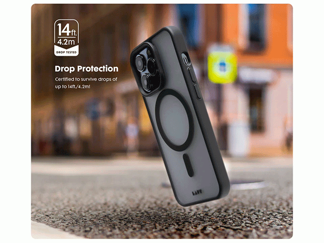 Coque Huex compatible MagSafe pour iPhone 15 Plus noire : prix