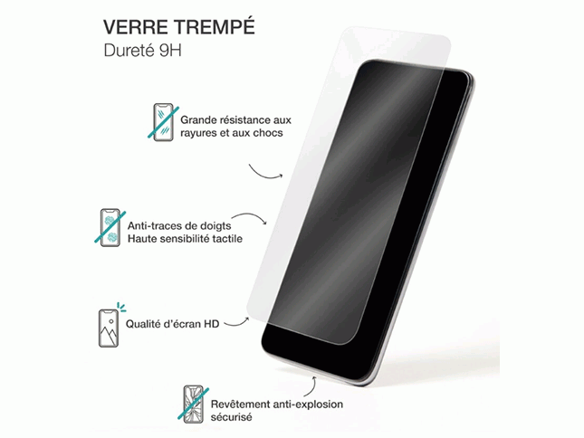 Verre trempé Samsung S20 FE Protection Ecran Ultra-résistant 9H Bords  Incurvés, Bigben - Noir - Français