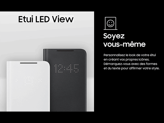Etui à rabat Led View Samsung Galaxy