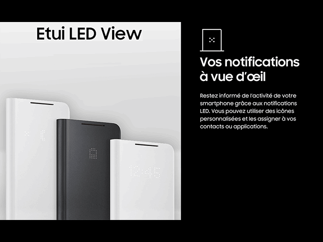 Etui à rabat Led View Samsung Galaxy
