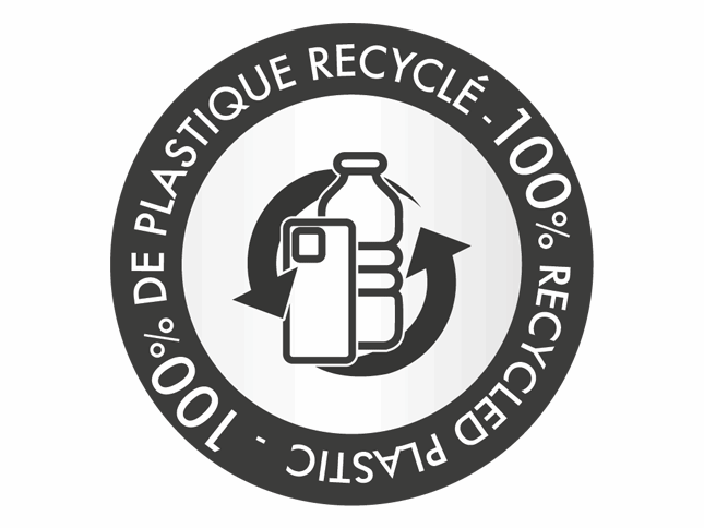 Plastique 100% recyclé