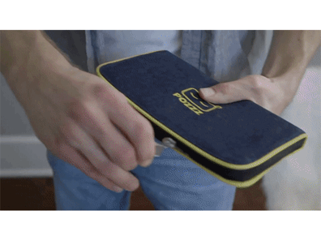 Pochette connectée POZZZ jaune