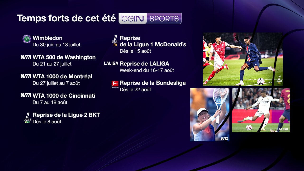Calendrier beIN SPORTS