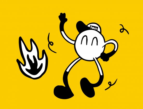 Mascotte Sosh contente du taux 0%