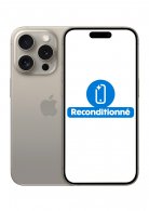iPhone 15 Pro Titane Naturel 128Go Reconditionné Très Bon état