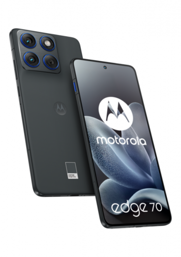 motorola edge 70 Gris Foncé 512Go : image de face et de dos