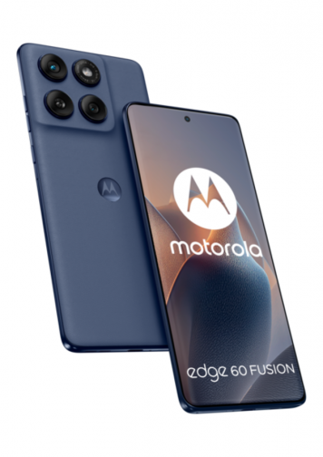 Motorola Edge 60 Fusion Gris : image de face et de dos