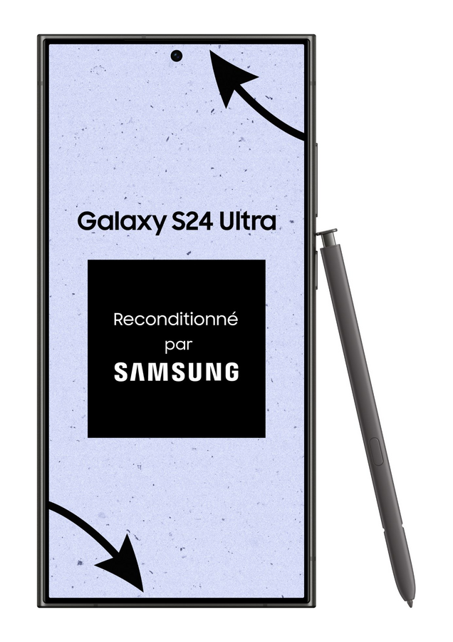Samsung S24 Ultra gris 256Go reconditionné parfait état