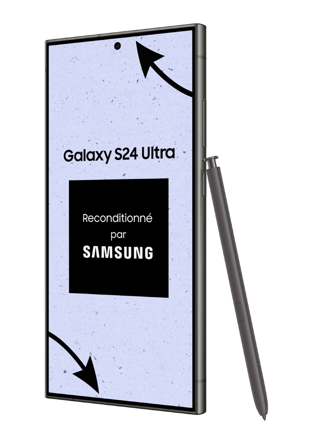 Samsung S24 Ultra gris 256Go reconditionné parfait état