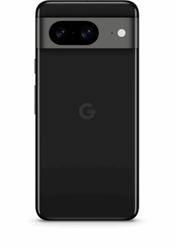 Google Pixel 8 Noir de dos.