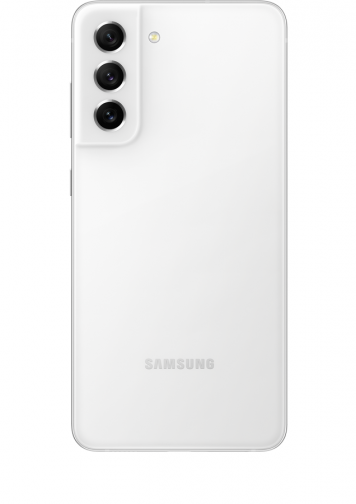Samsung Galaxy S21 FE 5G blanc avec Orange et Sosh - vue dos