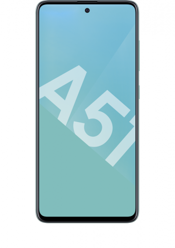 Visuel Galaxy A51 bleu de face