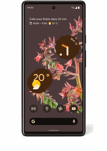 VUE 1 DE FACE PIXEL 6 NOIR