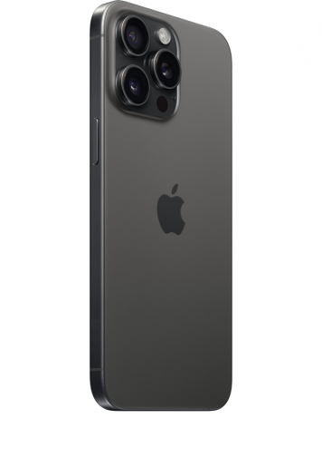 Visuel de 3/4 iPhone 15 Pro max Titane noir