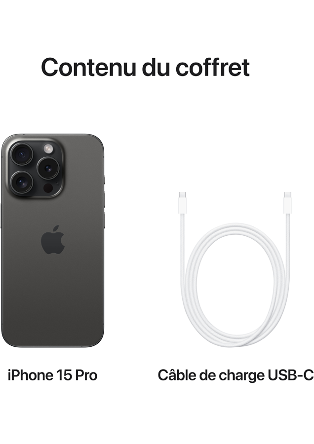 Apple iPhone 15 Pro Titane noir 256Go - Détails et prix du mobile sur  orange.fr.
