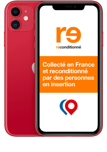 Rec iPhone 11 Grade B 64Go Rouge Solidaire
