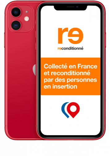 Rec iPhone 11 Grade B 64Go Rouge Solidaire