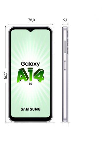 Samsung Galaxy A14 5G Argenté