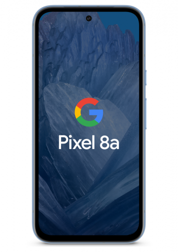 Visuel Google Pixel 8a Bleu face