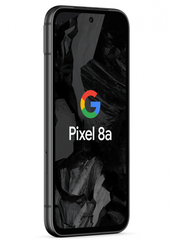 Visuel Google Pixel 8a Noir face 3/4 droite