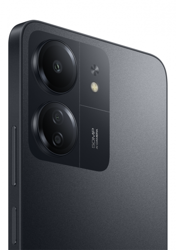 Visuel de dos zoom appareil photo du Xiaomi Redmi 13C Noir 