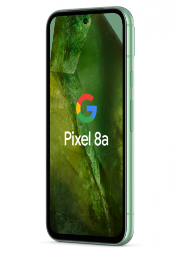 Visuel Google Pixel 8a Vert face 3/4 gauche