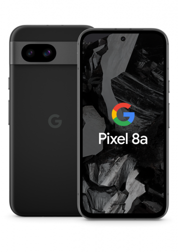 Visuel Google Pixel 8a Noir face + dos