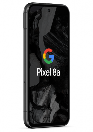 Visuel Google Pixel 8a Noir face 3/4 droite