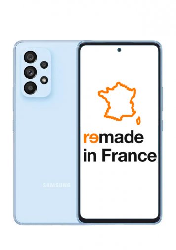 Samsung Galaxy A53 Bleu 128 Go Reconditionné Très Bon Etat Remade in France