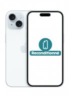 iPhone 15 Bleu 128Go Reconditionné Excellent Etat