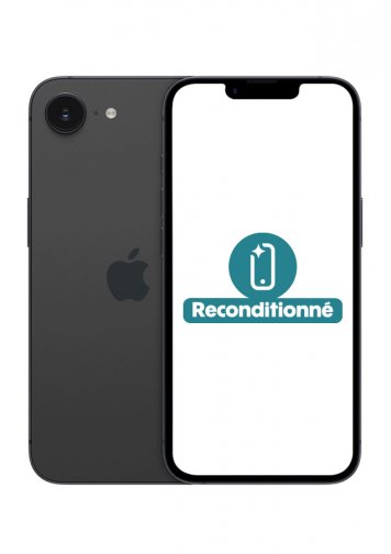 iPhone 16e Noir 128Go Reconditionné Excellent Etat