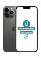 iPhone 13 Pro Max Noir 128 Go Reconditionné Très bon état Batterie Neuve