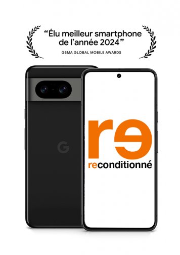 Google Pixel 8 Noir 128 Go Reconditionné Excellent état