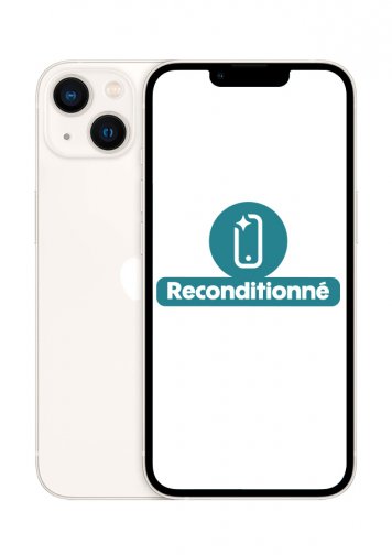 iPhone 13 Blanc 128Go reconditionné Très Bon Etat