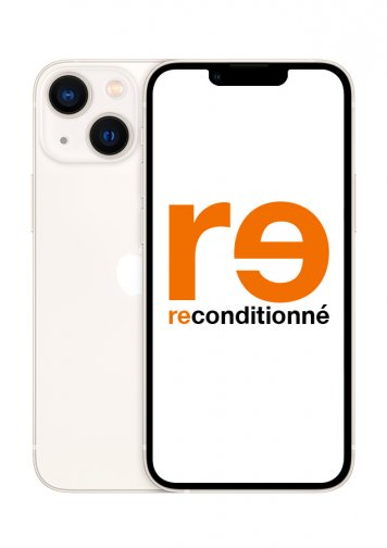 iPhone 13 Mini Blanc 128 Go Reconditionné Très Bon Etat