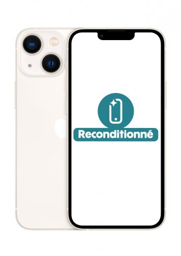 iPhone 13 Mini Blanc 128 Go Reconditionné Très Bon Etat