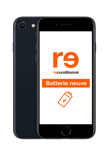 iPhone SE 2022 noir 64Go Reconditionné Parfait Etat  batterie neuve