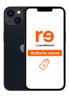 iPhone 13 Noir 128Go Reconditionné Très Bon Etat batterie neuve