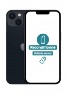 iPhone 13 Noir 128Go Reconditionné Très Bon Etat batterie neuve