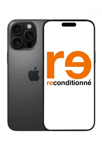 iPhone 16 Pro Max Noir 256Go Reconditionné Excellent état