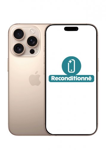 iPhone 16 Pro Or 128Go reconditionné Excellent état